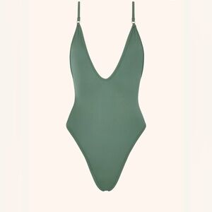 Like New Gooseberry Sage One-Piece Swimsuit